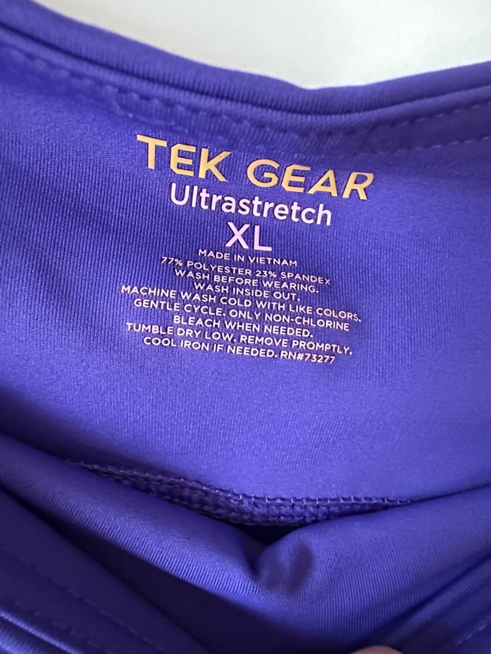 tek gear Purple Active Leggings with Side Pockets - Picture 2 of 3